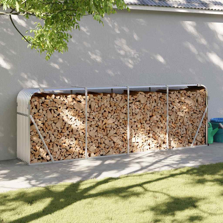 Vidaxl Bood Storage 300x45x100 cm Couleur en argent en acier galvanisé