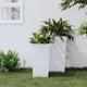 Jardinière vidaxl avec look rattan bak amovible 11 26,5 l pp blanc
