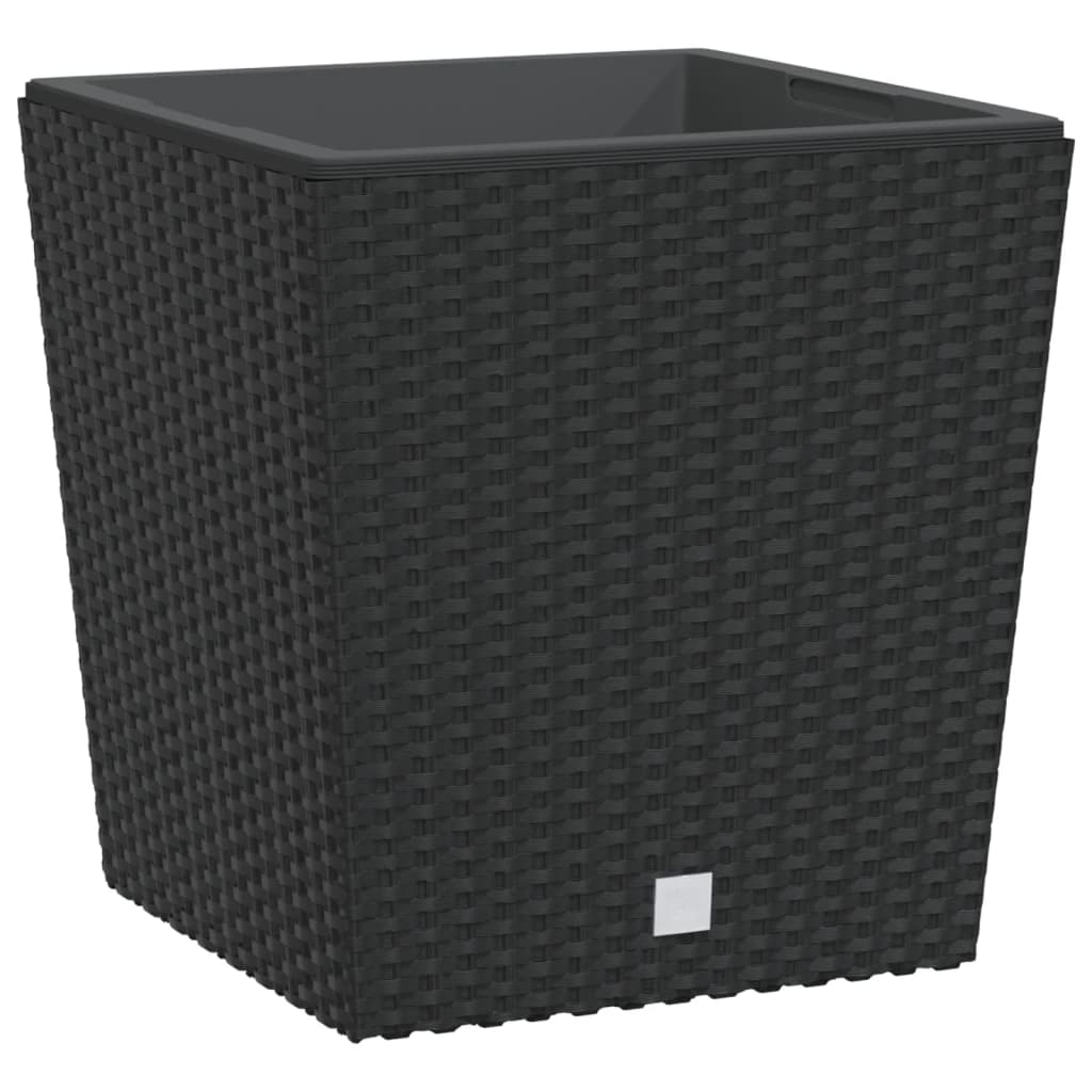 Planificateur Vidaxl avec un look Rattan amovible 21 32 L pp anthracite