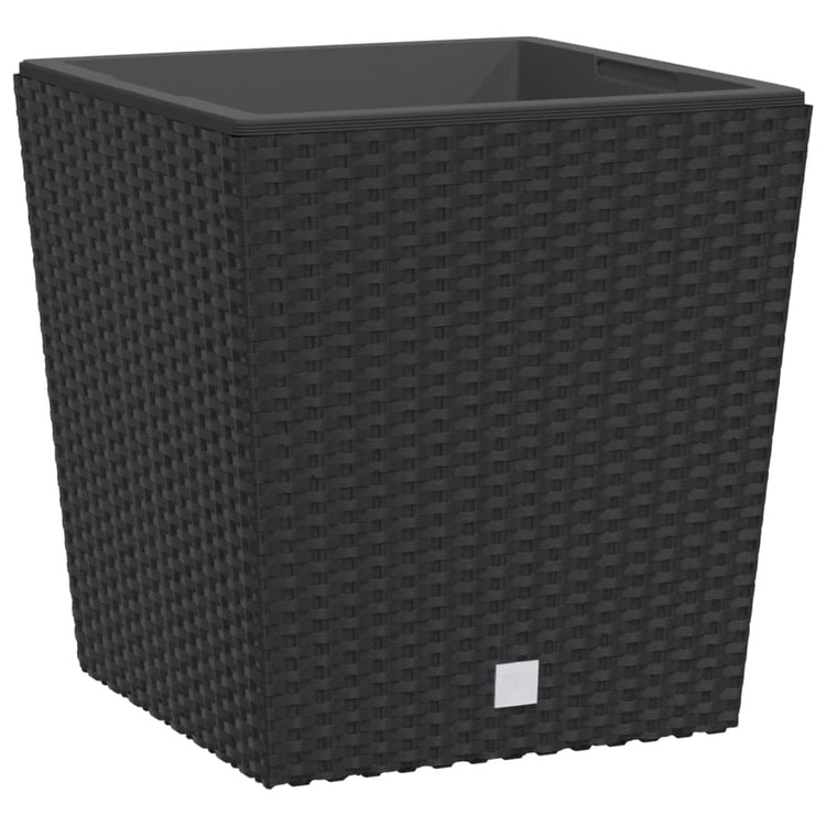 Planificateur Vidaxl avec un look Rattan amovible 21 32 L pp anthracite