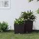 Jardinière vidaxl avec look rattan bak amovible 21 32 l pp marron