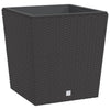 Planificateur Vidaxl avec look Rattan Bak amovible 37 64 L PP Brown