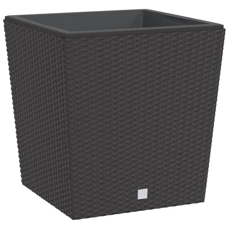 Planificateur Vidaxl avec look Rattan Bak amovible 37 64 L PP Brown