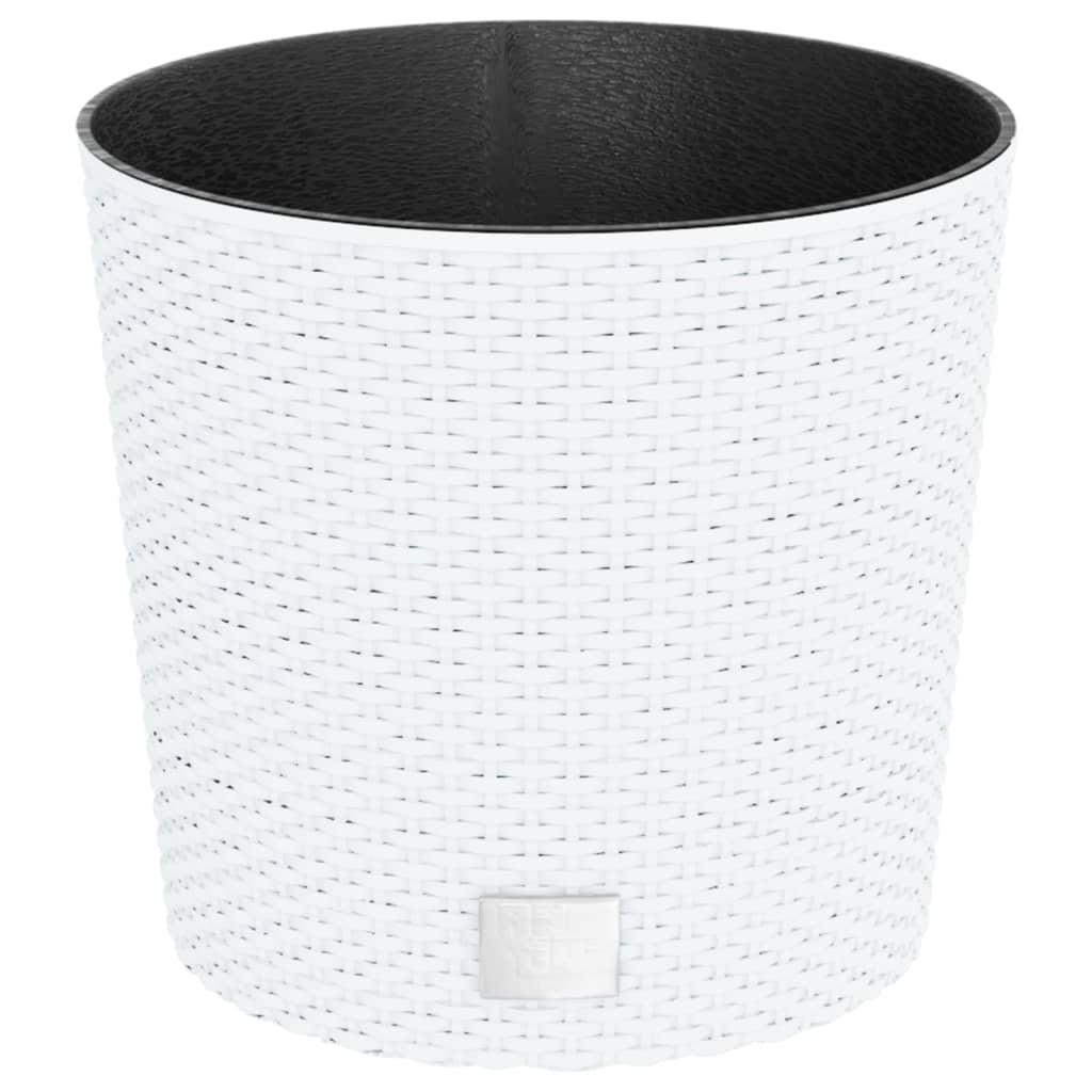 Planificateur Vidaxl avec look Rattan Bak amovible 15 15,3 l pp blanc