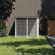 Poulet Vidaxl avec toit 103x98x90 cm anthracite en acier galvanisé