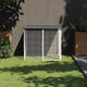 Poulet Vidaxl avec toit 103x98x90 cm anthracite en acier galvanisé