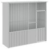Vidaxl Bird Cage 215x78x200 cm Gray en acier galvanisé