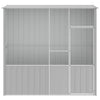 Vidaxl Bird Cage 215x78x200 cm Gray en acier galvanisé