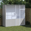Vidaxl Bird Cage 215x78x200 cm Gray en acier galvanisé