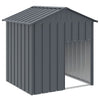 Vidaxl Dog Loft avec toit 117x103x123 cm anthracite en acier galvanisé