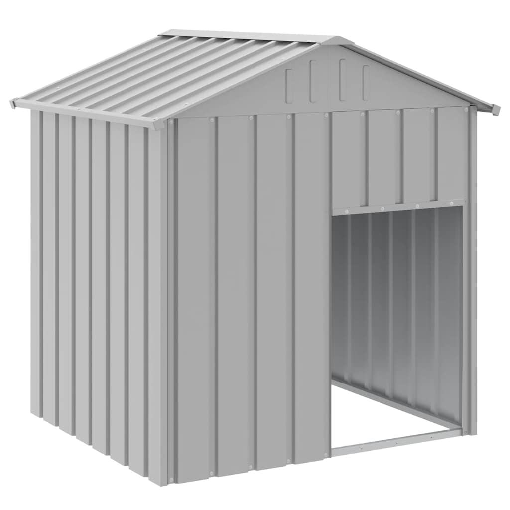 Vidaxl Dog Loft avec toit 117x103x123 cm en acier galvanisé