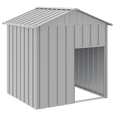 Vidaxl Dog Loft avec toit 117x103x123 cm en acier galvanisé