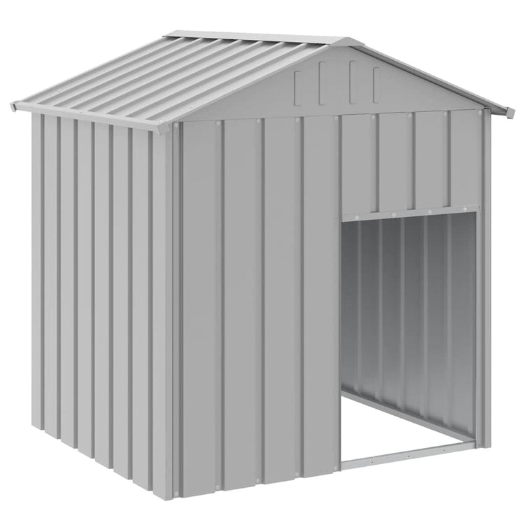 Vidaxl Dog Loft avec toit 117x103x123 cm en acier galvanisé