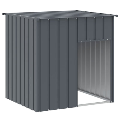 Vidaxl Dog Loft avec toit 110x103x109 cm anthracite en acier galvanisé
