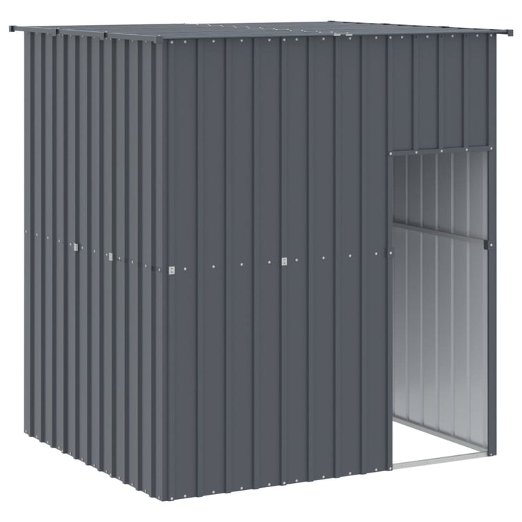 Vidaxl Dog Loft avec toit 165x153x181 cm anthracite en acier galvanisé