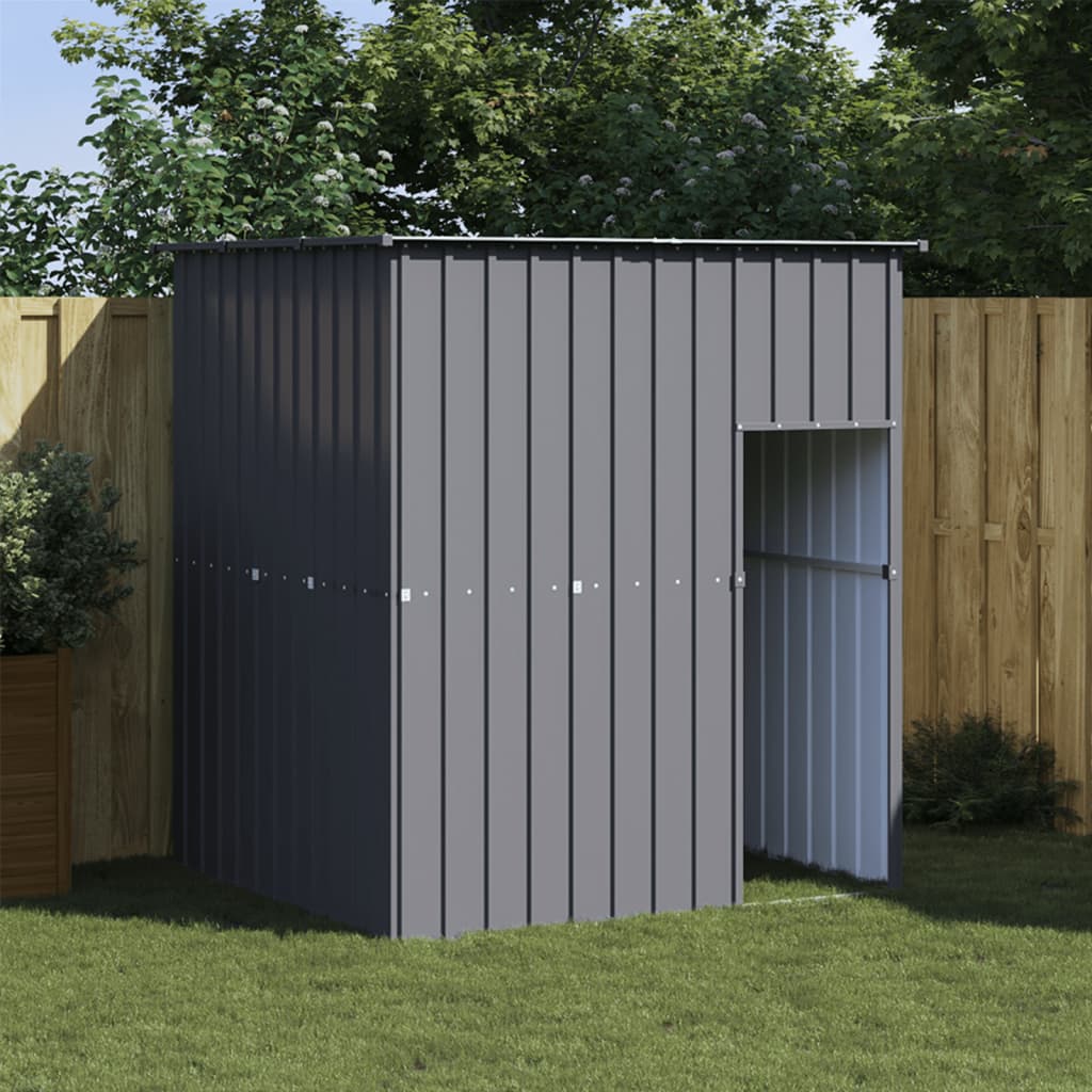 Vidaxl Dog Loft avec toit 165x153x181 cm anthracite en acier galvanisé