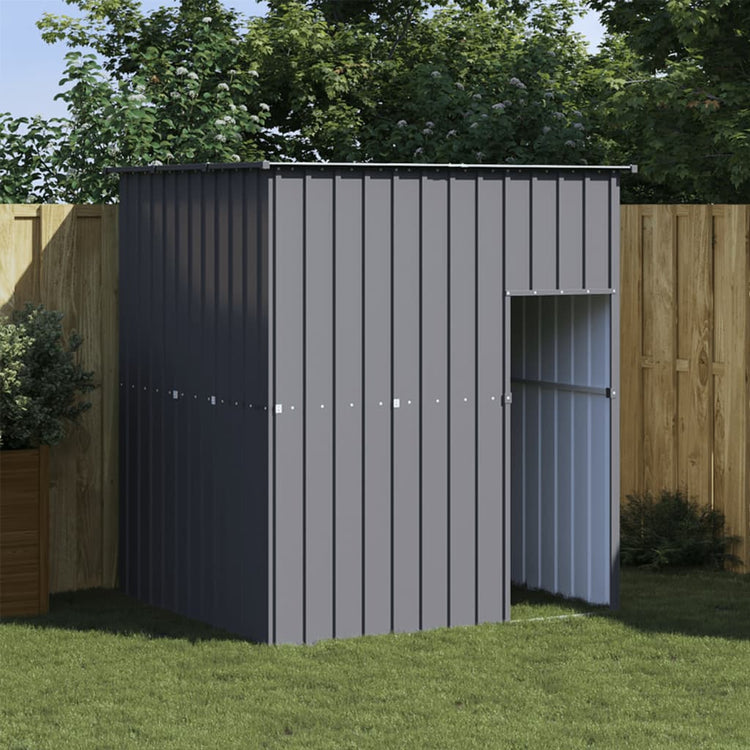 Vidaxl Dog Loft avec toit 165x153x181 cm anthracite en acier galvanisé