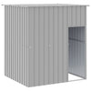 Vidaxl Dog Loft avec toit 165x153x181 cm Gray en acier galvanisé