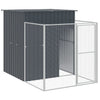 Vidaxl Dog Loft avec Run 165x251x181 cm Anthracite en acier galvanisé