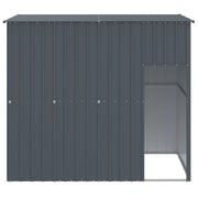 Vidaxl Dog Loft avec toit 214x153x181 cm anthracite en acier galvanisé - afbeelding 3
