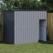 Vidaxl Dog Loft avec toit 214x153x181 cm anthracite en acier galvanisé - afbeelding 1