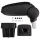 Accoudoir vidaxl 15x31.5x (35-51) cm noir