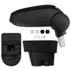 Accoudoir vidaxl 12x36x (33,5-48) cm noir