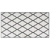 Vidaxl à l'extérieur du tapis réversible 80x150 cm gris et blanc