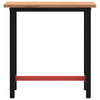 Vidaxl Workbench 80x55x81,5 cm Beech en bois et métal