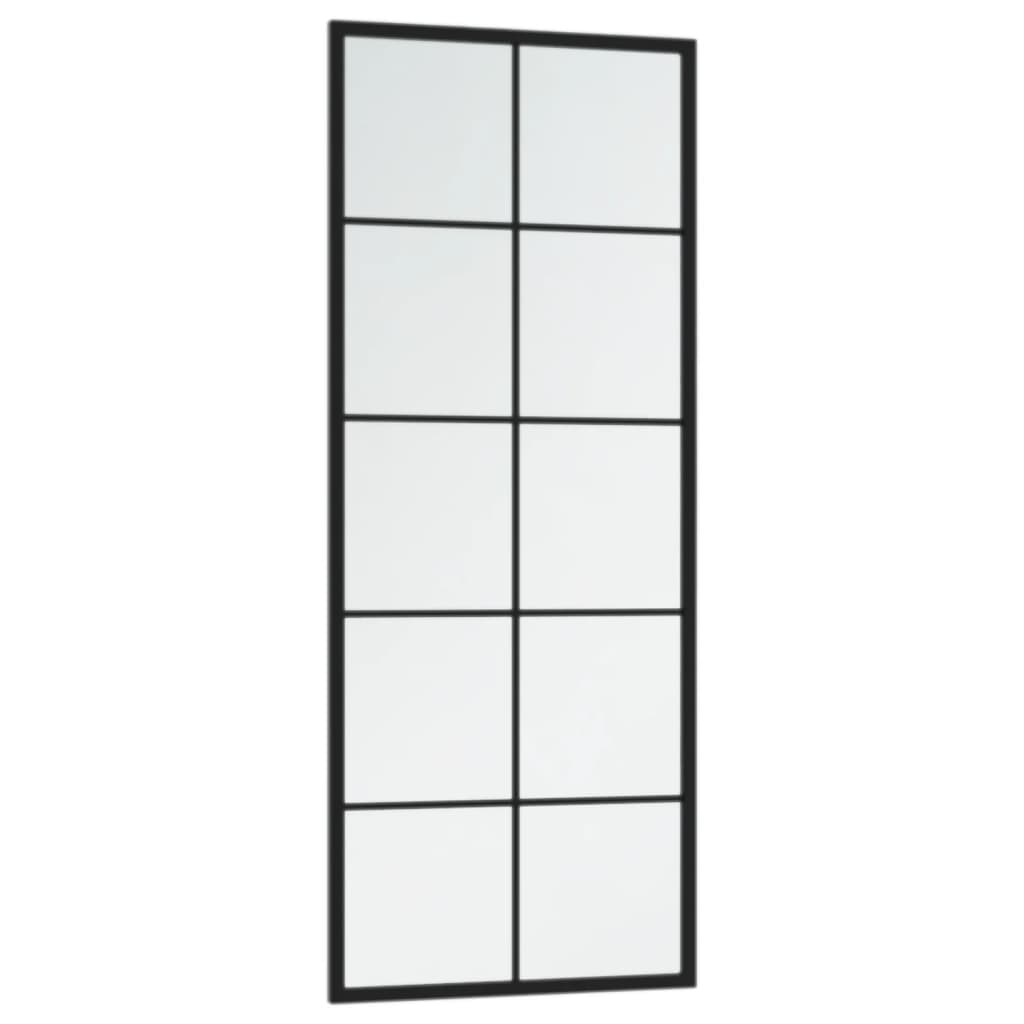 Miroirs muraux vidaxl 2 PCS 100x40 cm en métal noir