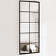 Miroirs muraux vidaxl 2 PCS 100x40 cm en métal noir