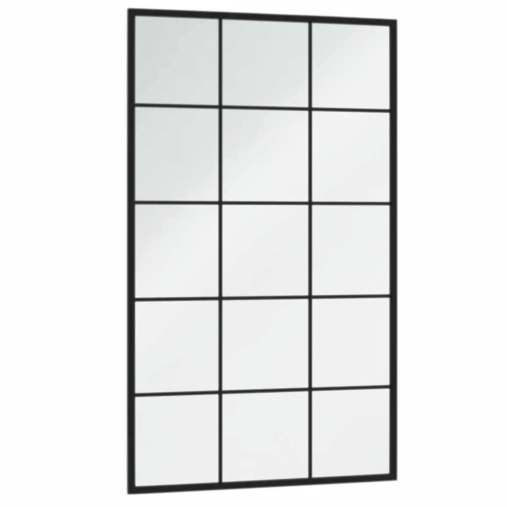 Miroirs muraux vidaxl 3 ST 100x60 cm en métal noir