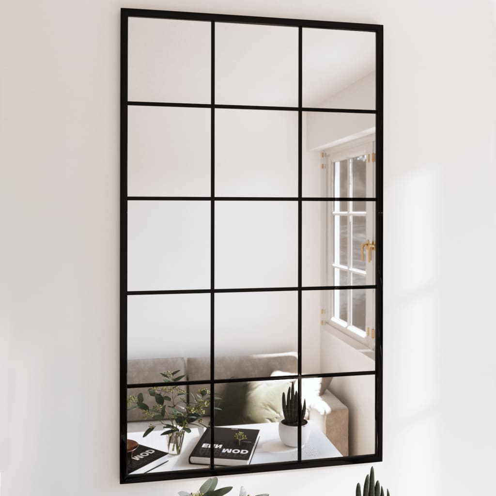 Miroirs muraux Vidaxl 6 PCS 100x60 cm Black