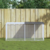 Poulet Vidaxl avec toit 203x98x90 cm Anthracite en acier galvanisé