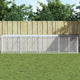 Poulet Vidaxl avec toit 403x98x90 cm anthracite en acier galvanisé