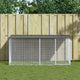 Poulet Vidaxl avec toit 203x98x90 cm Anthracite en acier galvanisé