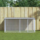 Poulet Vidaxl avec toit 203x98x90 cm Gray clair en acier galvanisé