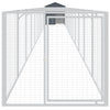 Vidaxl Dog Loft avec toit 117x1221x123 cm Anthracite en acier -colore