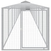 Poulet Vidaxl avec Run 117x1221x123 cm Gris clair en acier