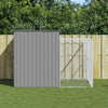 Vidaxl Dog Loft avec run 214x253x181 cm en acier gris clair