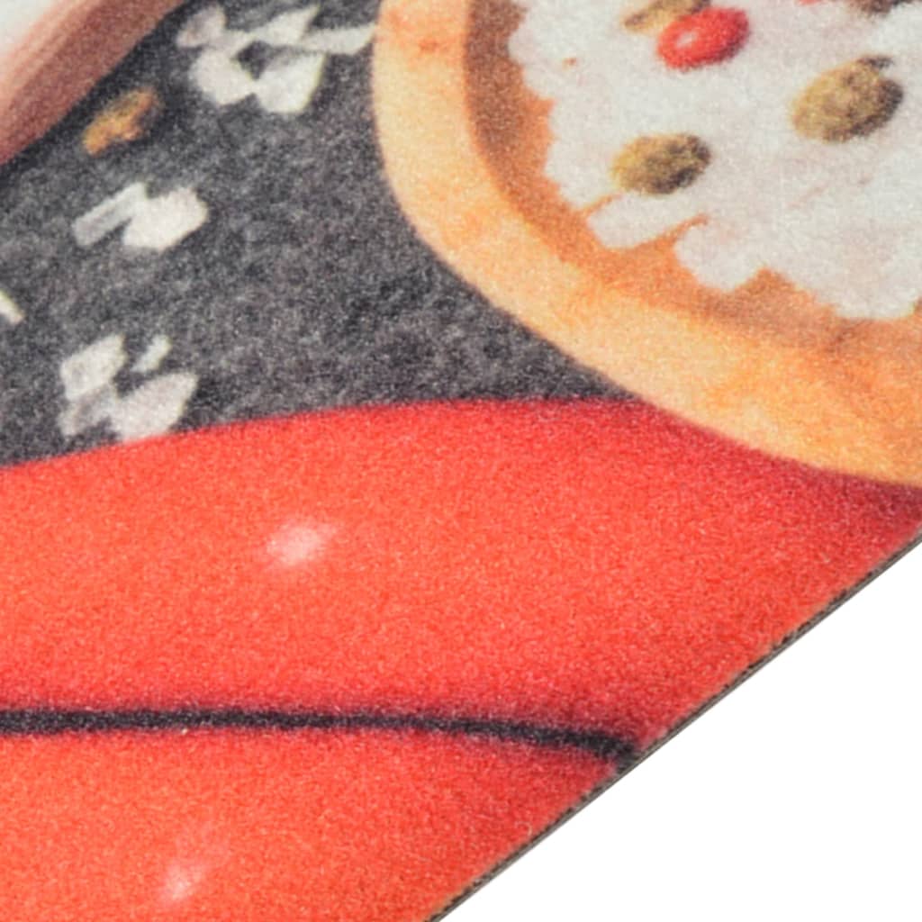 Vidaxl Cuisine Mat Wasable Vegetable Imprimé 60x180 cm Velvet