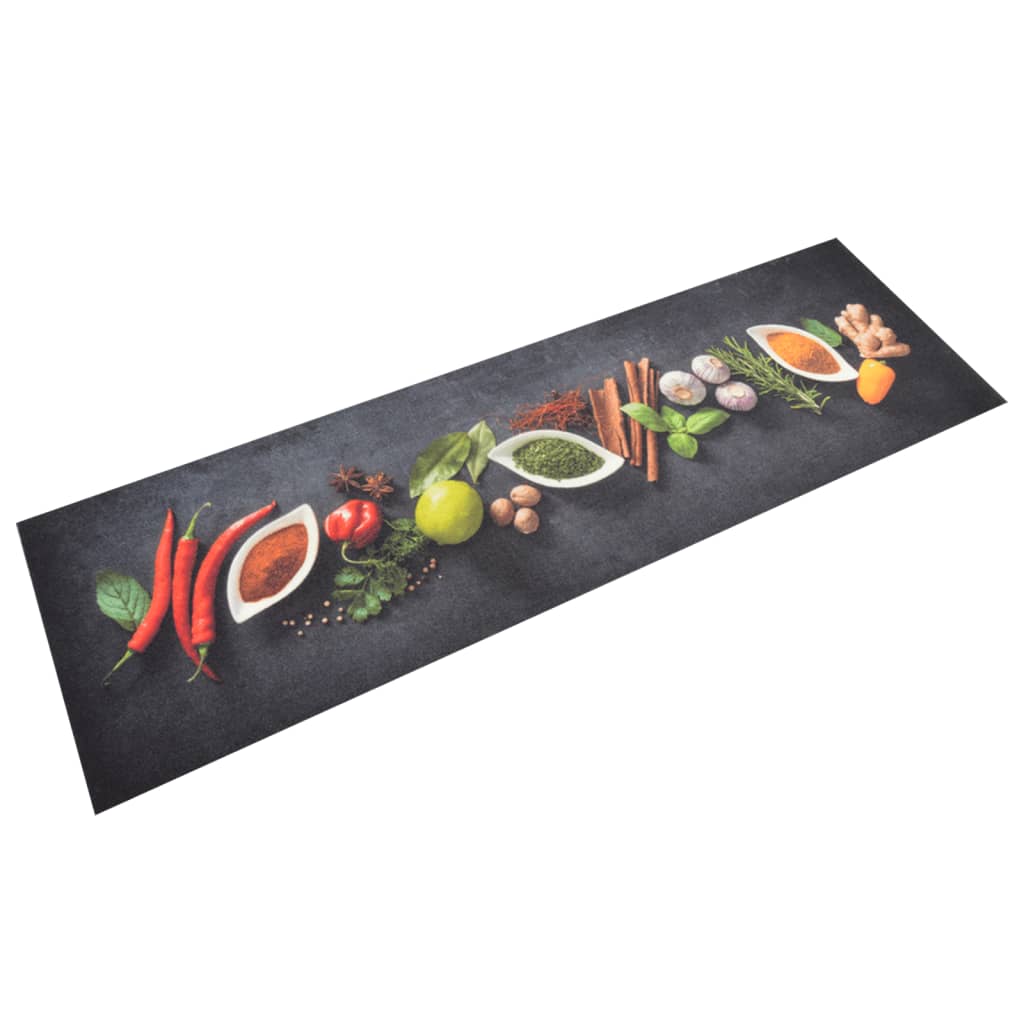 Vidaxl kat kat wasable Herb Print 45x150 cm Velvet