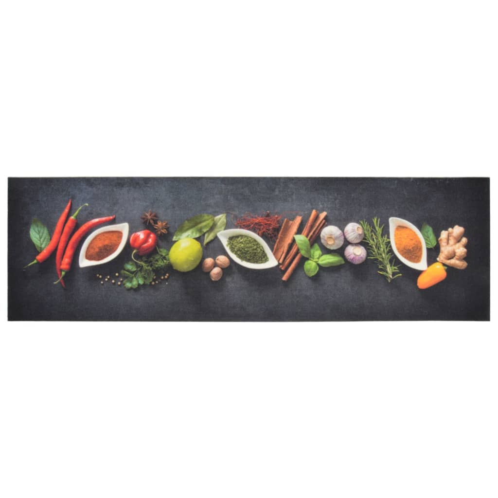 Vidaxl kat kat wasable Herb Print 45x150 cm Velvet