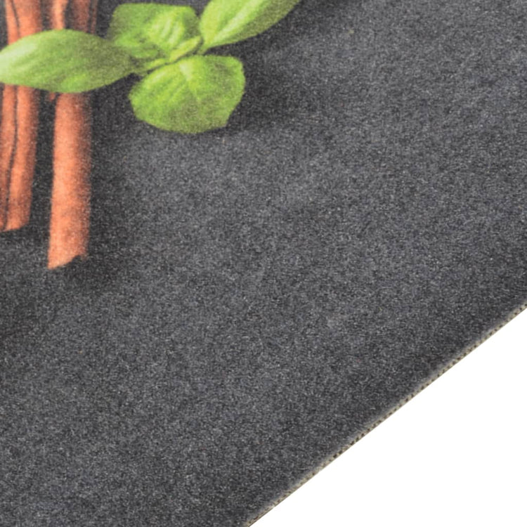 Vidaxl katting tapis lavable Herbe Imprimé 60x180 cm Velvet