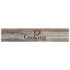 Vidaxl Cuisine Mat Wasable Cooking Imprimée 60x300 cm Gray en velours