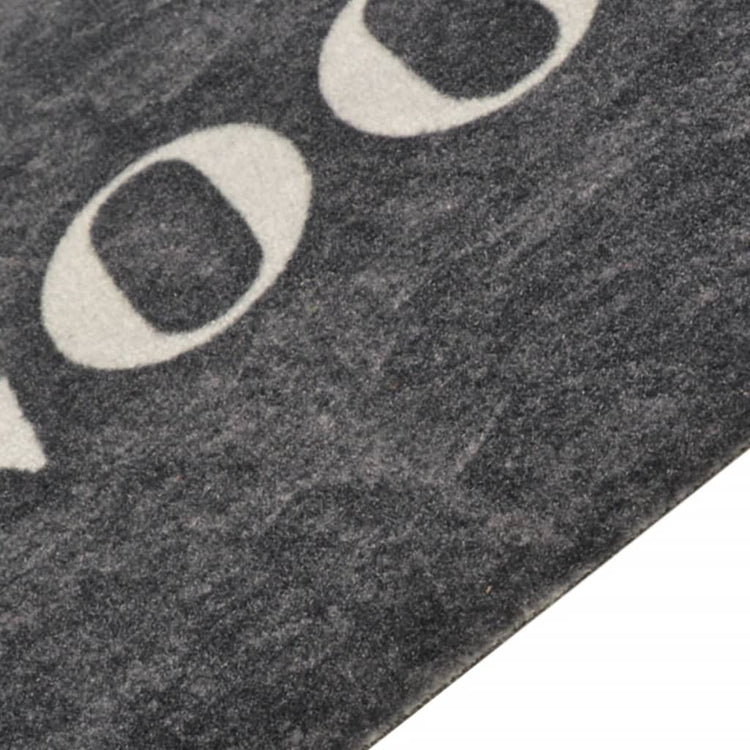 Vidaxl Cuisine tapis lavable Imprimée de cuisson 45x150 cm Velvet noir