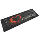 Vidaxl Cuisine Mat Wasable Cooking Imprimer 60x180 cm Velvet noir