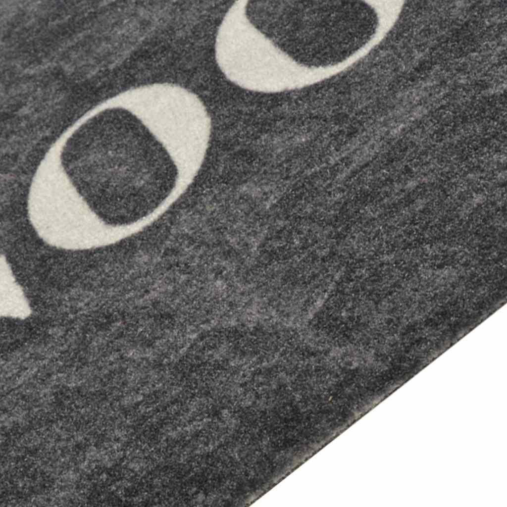 Vidaxl Cuisine Mat Wasable Cooking Print 60x300 cm Velvet Black