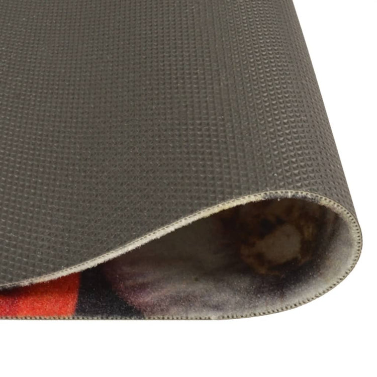 Vidaxl Cuisine Mat Washable Vins Dîner Imprimé 60x180 cm Velvet