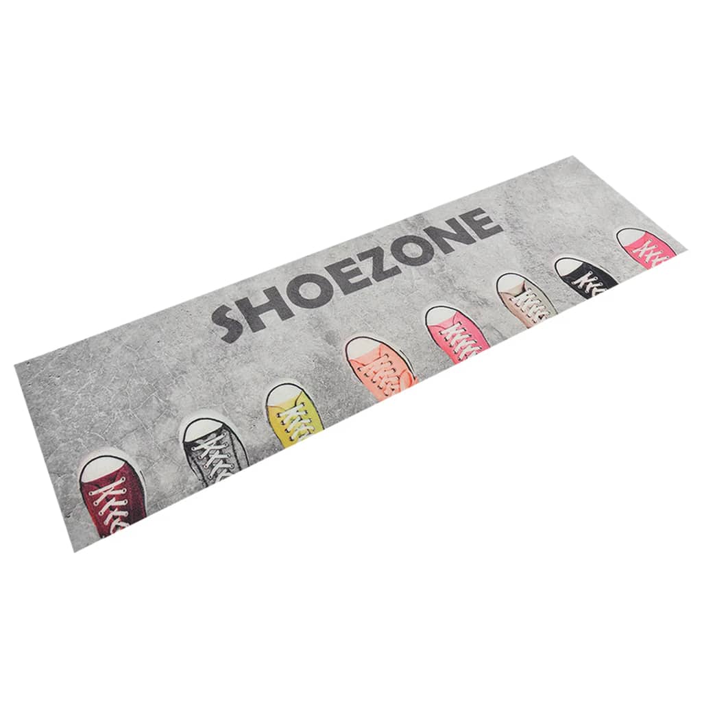 Vidaxl Cuisine Mat Wasable Shoezone Imprimée 45x150 cm Velvet